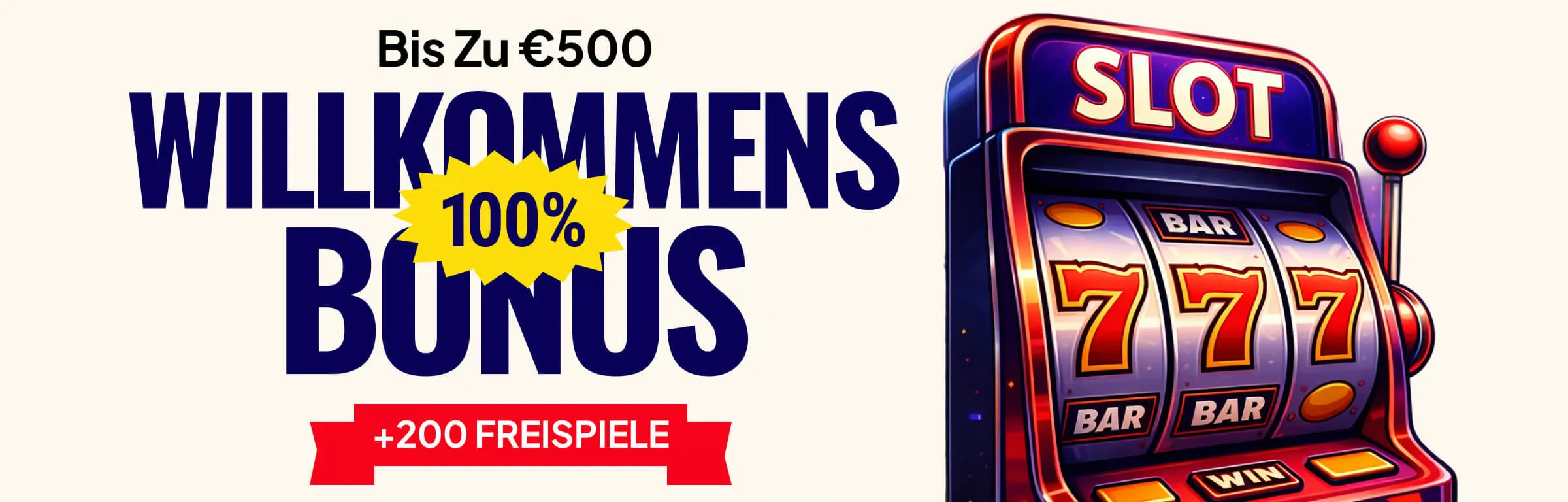 RedSlot Casino DE banner bonus